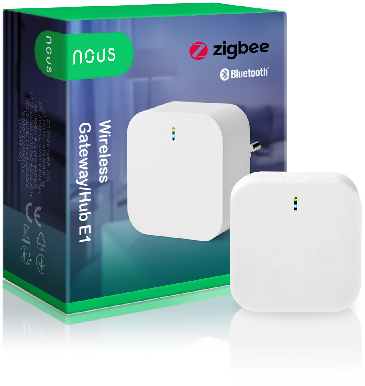 hub inteligent de tip gateway nous e1, wifi, zigbee - imagine 7